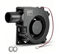 WDERAIR Ventilador centrífugo de jaula de ardilla de 120 mm x 32 mm | Rodamiento de bolas dual, CC sin escobillas de 2 pines para carcasa de impresora 3D, ahumadores de barbacoa, forja