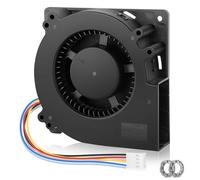 WDERAIR Ventilador centrífugo para computadora de doble bola de 4 pines CC de 120 mm x 32 mm, 12 V PWM, gran flujo de aire para ventilación de escape de aire