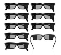 WDFCN 10 gafas de agente negras con visión trasera para fiestas de graduación, fiestas de cumpleaños, niños y adultos