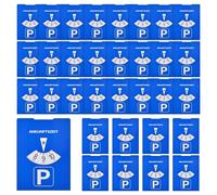WDFCN Discos de aparcamiento para coche, 30 unidades, 11 x 15 cm, cartón azul, reloj de estacionamiento, para coche, aparcamiento, parquímetro, etc
