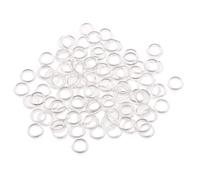 Wdfnexalai 100 piezas de nailon para sujetador, ajustador, anillo en O, lencería, costura, manualidades, transparente, 6 mm, transparente, Talla única