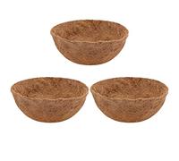 Wdfnexalai 3 forros de fibra de coco de repuesto para macetas, maceta de coco natural de 25 cm
