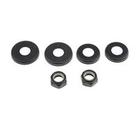 Wdfnexalai 4 bujes de repuesto para longboard/monopatín con tuercas, color negro