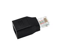 Wdfnexalai Adaptador M/F macho a hembra, conector cruzado para computadora, color negro