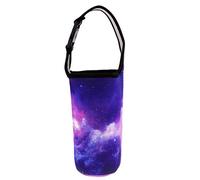 Wdfnexalai Bolsa de soporte para vaso para taza aislada al vacío de 887 ml, Cielo morado, 26 cm