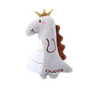 Wdfnexalai Juguete de gato con hierba gatera, juguete interactivo de peluche, resistente a las mordeduras, dinosaurio gris, 4.53 pulgadas