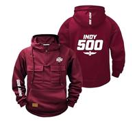 WDGYZZXJ Sudaderas Con Capucha Cómodas Para Hombre In.di.an.ap.ol.is 500 Chándal Liso Ropa De Abrigo Sudadera Media Cremallera Chaquetas-JHSe||l