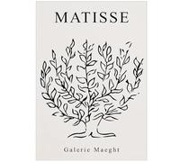 WDHBI HEKA Henri Matisse Póster de línea de árbol para pared, lienzo de Matisse, impresión de fauvismo, imagen retro para decoración de sala de estar, 40 x 50 cm, sin marco