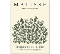 WDHBI HEKA Henri Matisse - Pósteres de papel decoupes, arte de pared, impresión de fauvismo, lienzo de Matisse, cuadro abstracto retro para decoración de sala de estar, 15 x 20 cm, sin marco