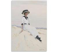 WDHBI HEKA Jack Vettriano Arte De Pared Mujer En La Duna Póster Estilo Moderno Lienzo Pintura Jack Vettriano Impresión para Sala De Estar Cuadro De Decoración del Hogar 40x50cm Sin Marco