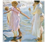 WDHBI HEKA Joaquín Sorolla - Póster de arte español de Joaquín Sorolla, lienzo de estilo retro, impresiones para decoración de sala de estar, 60 x 60 cm, 1 unidad, sin marco