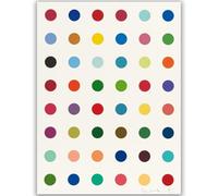 WDHBI HEKA Póster de Damien Hirst sin título, arte de pared abstracto de Damien Hirst, impresión de Damien Hirst para cuadro retro deco, 60 x 80 cm, sin marco