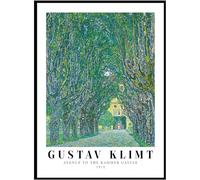 WDHBI HEKA Póster de Gustav Klimt Avenue To The Kammer Castle - Lienzo decorativo para pared, impresión abstracta para sala de estar, decoración del hogar, 60 x 90 cm, sin marco