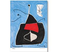 WDHBI HEKA Póster de Joan Miró con diseño de líneas de mujer, cuadro abstracto, cuadro de pared de Joan Miró, 50 x 70 cm, sin marco