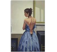 WDHBI HEKA Póster de Lilla Cabot Perry, arte de pared moderno de exposición, lienzo, pintura de falda azul, para decoración de sala de estar, 15 x 20 cm, sin marco