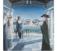 WDHBI HEKA Póster de Paul Delvaux con diseño de mujer en lienzo de exposición, moderno, impresión de Paul Delvaux para decoración de sala de estar, 60 x 60 cm, sin marco