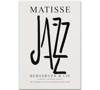 WDHBI HEKA Pósters de Henri Matisse Girl Coral Wall Art Fauvismo Impresión Matisse Pintura en lienzo Cuadro abstracto retro para decoración del salón 30x50cm SIN marco