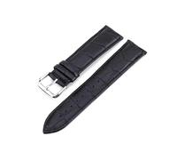 Wdjadp Correas de cuero genuino de 10-24 mm de varios tamaños, accesorios de repuesto universales, adecuadas para atuendos formales e informales.,Línea negra,18 mm