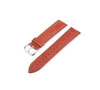 Wdjadp Correas de cuero genuino de 10-24 mm de varios tamaños, accesorios de repuesto universales, adecuadas para atuendos formales e informales.,Marrón claro,20 mm