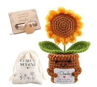 WDJLNZB Pocket Hug Positive Sunflower con tarjeta de madera y bolsa de algodón, regalo de agradecimiento pequeño para profesoras, colegas, amigos, amuleto de la suerte, regalo para mejor amiga