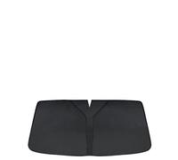 WDJRUIRUI 1 Pieza Parasol Coche Delantero para Peugeot 2008 I CU Facelift I 2016-2019, Protector Solar Titanio Plata Negro Doble Capa Plegable Cubierta Parabrezza Interior