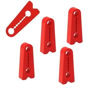 WDJRUIRUI 5 Piezas Amortiguador Cerradura Coche para Ford Kuga ST-Line/Vignale AB Bj.2020, Silicona Almohadilla Antivibración Absorción Impactos Reducción Ruido,Red