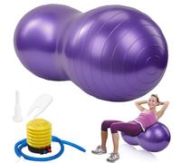 WDKXCN Bola de cacahuete, bola de cacahuete sensorial para niños, bolas de masaje con bomba, bolas de terapia de ejercicio para yoga, pilates, embarazo, autismo, terapia física de entrenamiento básico
