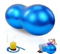 WDKXCN Bola de cacahuete, bola de cacahuete sensorial para niños, bolas de masaje con bomba, bolas de terapia de ejercicio para yoga, pilates, embarazo, autismo, terapia física de entrenamiento básico