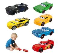 WDKXCN Coches para Niños, 6 Piezas Coches Juguete, Metalicos Mini Coches Cars Dibujos Animados, Autos Fundidos a Presión para Niños Mayores de 3 Años Cumpleaños