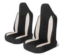 WDMNAO 1 Par Fundas para Asientos Delanteras de Coche para Ford Mondeo MK5 2015-2022, Juego de Funda para Asiento Delantero de Coche Protección Interior Accesorios,C-Beige