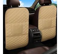 WDMNAO 2 Pcs Protector De Asiento para Coche para Mercedes Benz V-Class V220d V250d V300d L, Protector De Asiento Trasero A Prueba De Patadas E Impermeable Protector De Respaldo,D/Biege