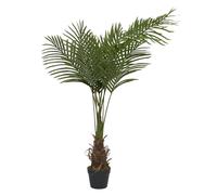 WDMT Palmera artificial de 120 cm - Planta artificial tropical realista en maceta - Palmera decorativa de fácil cuidado para interior y exterior - Verde