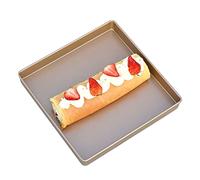 WDOPEN Bandejas de horno antiadherentes, bandejas para horno, bandejas de horno profesionales, ideales para la fabricación de bollos suizos flapjacks de pasteles, barbacoas o asados, oro champán