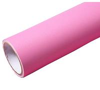 WDragon Papel adhesivo de vinilo texturizado mate de color sólido, papel tapiz para gabinete, cajón, aparador, estante, calcomanía, 40 cm por 250 cm (rosa)