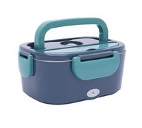 WDRENTOOL Fiambrera eléctrica con calefacción de 1,5 L, 40 W, calentador de alimentos portátil, recipiente para comida para coche/camión y oficina, 12 V, 24 V, 220 V (verde oscuro o profundo)
