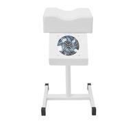 WDRENTOOL Silla de pedicura, silla de uñas, taburete de uñas con aspiradora, silla de masaje de spa ajustable, para salones, spas comerciales y uso doméstico, 31 x 28 x 45 cm, color blanco