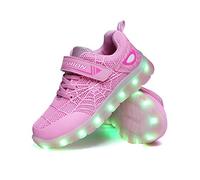 WDRHC LED Zapatos Verano Ligero Transpirable Impermeable Bajo 7 Colores USB Carga Luminosas Parpadeo Deporte de Zapatillas con Luces Los Mejores Regalos para Niños Niñas Cumpleaños de Navidad