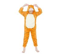 WDRHC Unisex Niños Unicornio Pijamas la Ropa de Noche del Traje Onesie 3D Novedad Mono Stitch Cartoon Animal Cosplay Disfraces Mascotas Navidad Ropa especializada para Niños Niñas Tiger Tiger