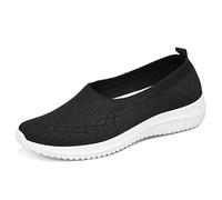 WDRHC Zapatillas De Deporte Zapatos Respirado Ligero Malla Talla 36-41 Mujeres Deporte Running Zapatillas Sacudir Casual Zapatos Zapatos Planos Negro