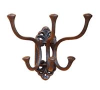 WDSBZNB Colgador Llaves Gancho de pared ajustable hierro fundido retro con tres perchas