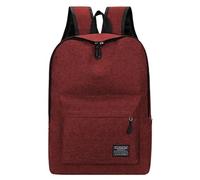WDSBZNB Mochilas Escolares Mochila versátil de 15 pulgadas, moderna, lavable, tela Oxford, for ordenador, color negro, gris, azul y rojo, for estudiantes, for mujeres hombres(Red)