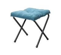 WDSBZNB Reposapies Sofa Reposapiés Plegable tapizado for sofá, pequeño y(Blue)