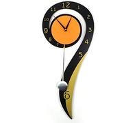 WDSDJ Reloj De Pared Salon Moderno, Silencioso Sin Ruidos Creativo Sala De Estar Dormitorio Swing Cuarzo Reloj De Pared (Operado con Batería 23.6 "x 10.2")