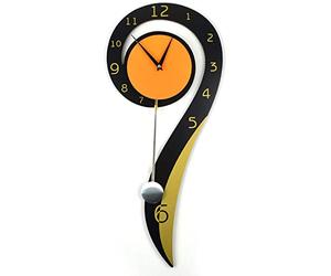 WDSDJ Reloj De Pared Salon Moderno, Silencioso Sin Ruidos Creativo Sala De Estar Dormitorio Swing Cuarzo Reloj De Pared (Operado con Batería 23.6 "x 10.2")