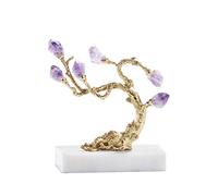 WDSOPK Árbol del Dinero Bonsái Feng Shui, Árbol De La Fortuna De Amatista Simple, Decoración De Sala De Estar Interior, Árbol del Dinero, Adorno De La Suerte Feng Shui