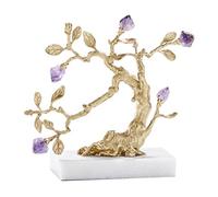 WDSOPK Árbol del Dinero Bonsái Feng Shui, Árbol De La Fortuna De Amatista Simple, Decoración De Sala De Estar Interior, Árbol del Dinero, Adorno De La Suerte Feng Shui