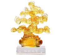 WDSOPK Árbol del Dinero Feng Shui Bonsai, Árbol De La Suerte De Cristal, Decoración para El Hogar, Oficina, Artesanía, Joyería, Árbol De La Suerte, Regalo De Inaugurac