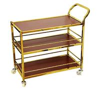 WDSOPK Bar Serving Cart For Hotel Business Restaurant, Home and Commercial Storage Trolley Cart with Dining/Bar Table