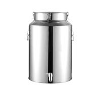 WDSOPK Bidón De Leche, Cubo De Leche, Bidón De Leche, Bidón De Acero Inoxidable 201, Barril De Aceite, Cubo De Leche con Sello De Grifo, Barriles, Transporte De Barri(Plata-28L)