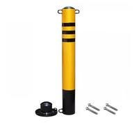 WDSOPK Bolardo de seguridad para estacionamiento, postes de tráfico de acero inoxidable, con cinta reflectante, barrera de acero para lotes y entradas